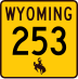 Wyoming Highway 253 marker