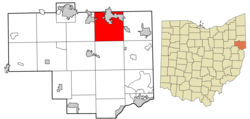 Location of Fairfield Township in Columbiana County
