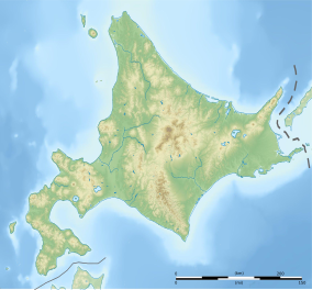 Map showing the location of Kushiro-Shitsugen National Park 釧路湿原国立公園