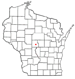 Location of te Town of Seneca, Wood County, Wisconsin