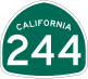 State Route 244 marker