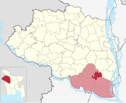 Location of Faridpur