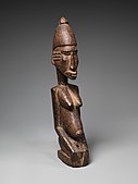 Figure of a kneeling woman; c. 1500; wood; height: 35.2 cm (137⁄8 in.); Metropolitan Museum of Art (New York City)