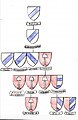 Heraldic family tree of the Graben and their descendants