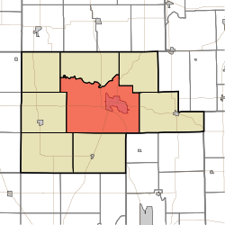 Location of Rochester Township in Fulton County