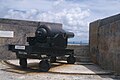 An RML 10 inch 18 ton gun at Fort St Catherine.