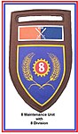 SADF 8 South African Armoured Division 8 Maintenance Unit Flash