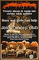 Image 15 Sheep husbandry Poster credit: Breuker & Kessler, Co. A World War I-era poster sponsored by the United States Department of Agriculture encouraging children to raise sheep to provide wool for the war effort. The poster reads, "Twenty sheep to clothe and equip each soldier / Boys and girls can help / Join a sheep club". More featured pictures