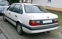 Sedan; rear view