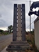 Village entrance monument