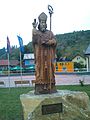Village patron saint Nicholas statue