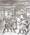 Assassination of Sidónio Pais on December 14, 1918, Rossio railway station, Lisbon, Portugal