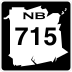 Route 715 marker
