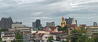Wat Paknam's completed Buddha statue