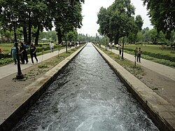 Water canal through Verinag Garden
