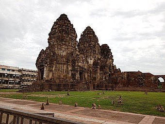 Phra Prang Sam Yot, a Khmer temple in Lopburi province[20]