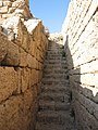 Ashdod-Yam (Ashdod on the Sea), Minat al-Qal'a fort. Staircase to upper floor