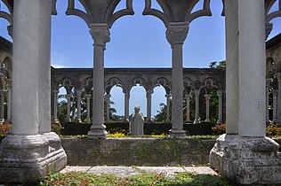 The French Cloisters is the reconstructed remains of the cloisters of a 14th-century French monastery.