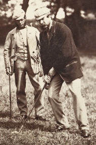 Morris (left) with James Ogilvie Fairlie, c. 1850