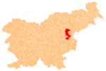 The location of the Municipality of Šentjur