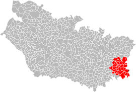 Location within the Somme department
