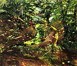 Forest Interior in Bernried (1892), oil on canvas, 94 × 110 cm., Galerie G. Paffrath, Düsseldorf