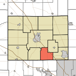 Location of Perry Township in Boone County