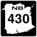 Route 430 marker