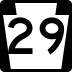 Pennsylvania Route 29 marker