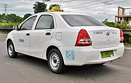 Etios saloon used as a taxicab in Indonesia