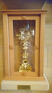 A reliquary containing a relic from the right hand of St Francis Xavier