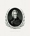 Image 9 Andrew Jackson Engraving credit: Bureau of Engraving and Printing; restored by Andrew Shiva Andrew Jackson (March 15, 1767 – June 8, 1845) was an American soldier and statesman who served as the seventh president of the United States from 1829 to 1837. He has been widely revered in the United States as an advocate for democracy and the common man, but many of his actions proved divisive, garnering both fervent support and strong opposition from different sectors of society. His reputation has suffered since the 1970s, largely due to his pivotal role in the forcible removal of Native Americans from their ancestral homelands; however, surveys of historians and scholars have ranked Jackson favorably among U.S. presidents. More selected pictures