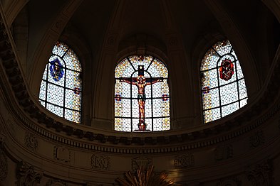 Upper windows of the choir