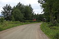 Gravel road at the Saviselkä village in Kärsämäki, Finland