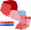 2018 Paraguayan Chamber of Deputies election results by department