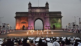 Beating the Retreat and Tattoo Ceremony at the Gateway on Navy Day, 2018