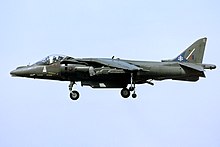 A BAE Harrier GR7 of the SAOEU during 1996.