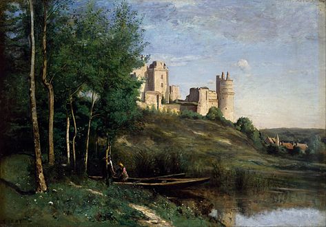 Jean-Baptiste-Camille Corot Ruins of the Château de Pierrefonds (1825-1872)