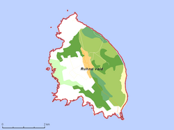 Map of Ruhnu Parish