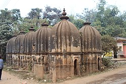 There are about 60 to 70 'votive temples' of rekh deul pattern in Joykrishnapur