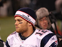Brady at the sideline in his uniform