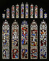 Window in the South Aisle Chapel showing Christ's Crucifixion and Resurrection