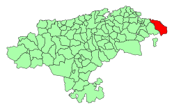 Location of Castro Urdiales