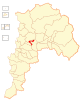 Location of the La Calera commune in the Valparaíso Region