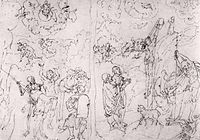 Law and Grace, drawing by Lucas Cranach the Elder (1529)