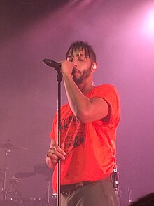 French rapper Disiz in concert in Saint-Avé, France on 22 February 2019.[1]