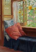 Mary Hiester Reid Interior with a Garden View, n.d