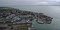 A contemporary view of Old Portsmouth (left) and The Point (right)