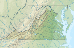Location of the reservoir in Virginia, USA.