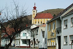 Center of the town with Saint Martin Church